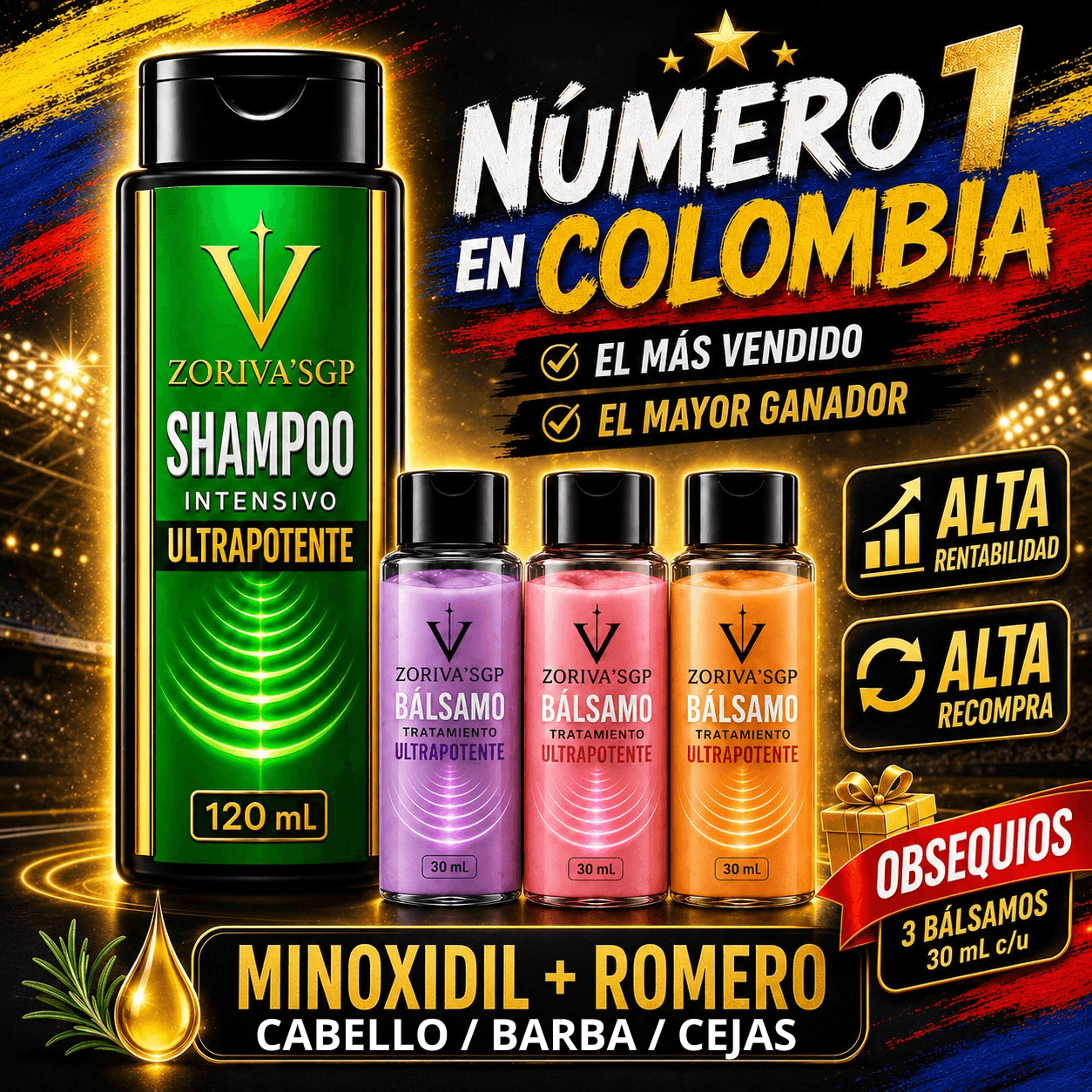 SHAMPOO MINOXIDIL + ROMERO 120 ML