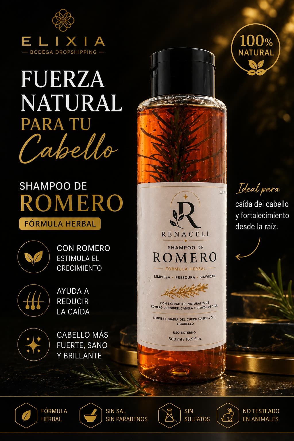 SHAMPOO DE ROMERO RENACELL