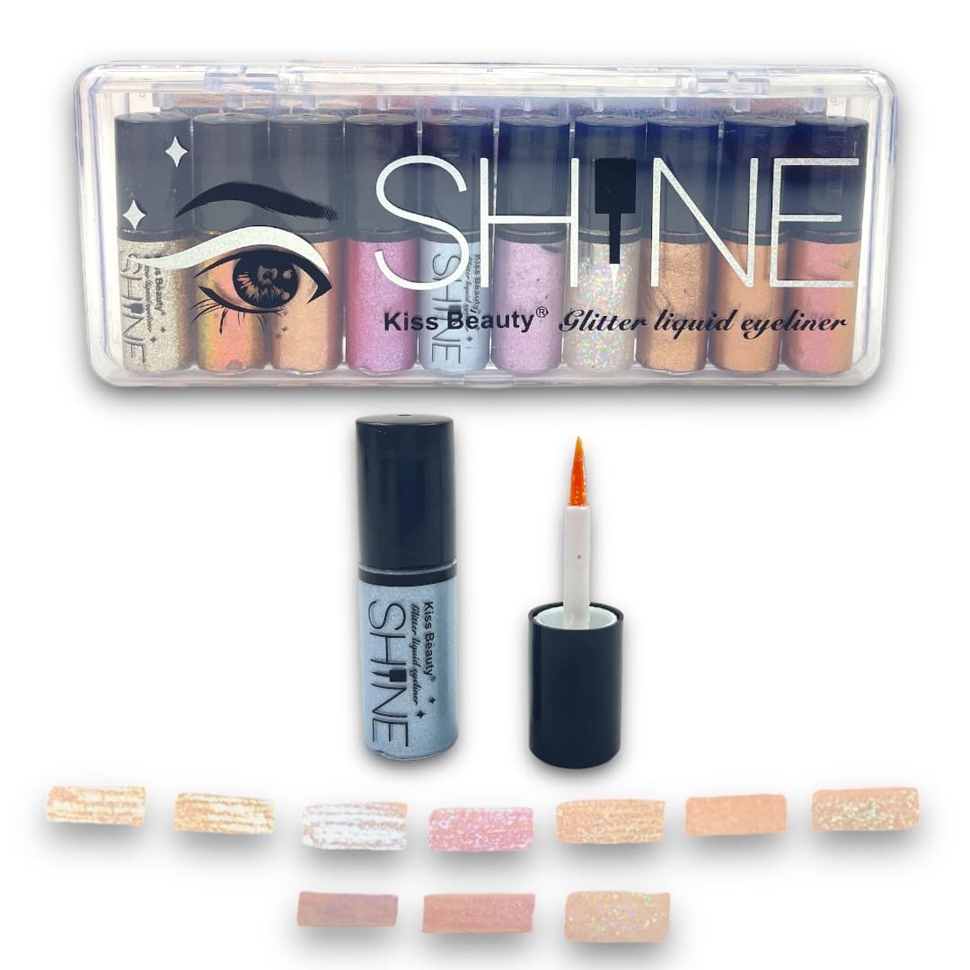 DELINEADOR DE OJOS GLITTER - KIT