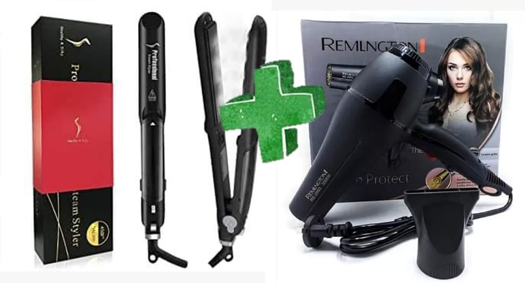 Plancha steam styler +Secador Keratina