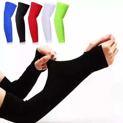 Mangas protectoras expandibles lycradas protector solar colores varios tela fria