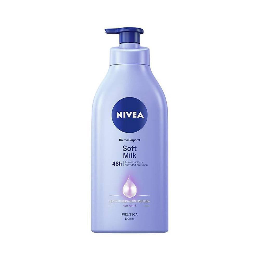 Crema corporal NIVEA humectante soft milk (1000 ml)