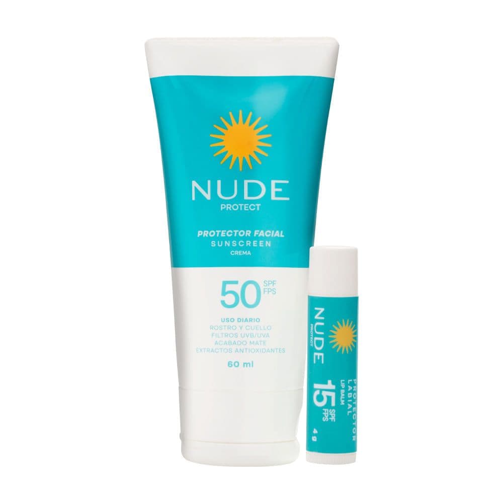 Nude Protector Solar Spf50 Protector Labial Spf15