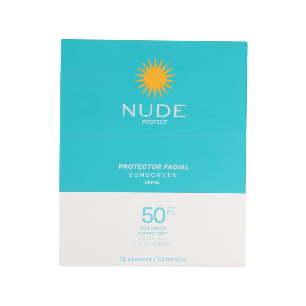 Protector Solar Nude Facial Mate SPF 50 10ml X 12 Unds