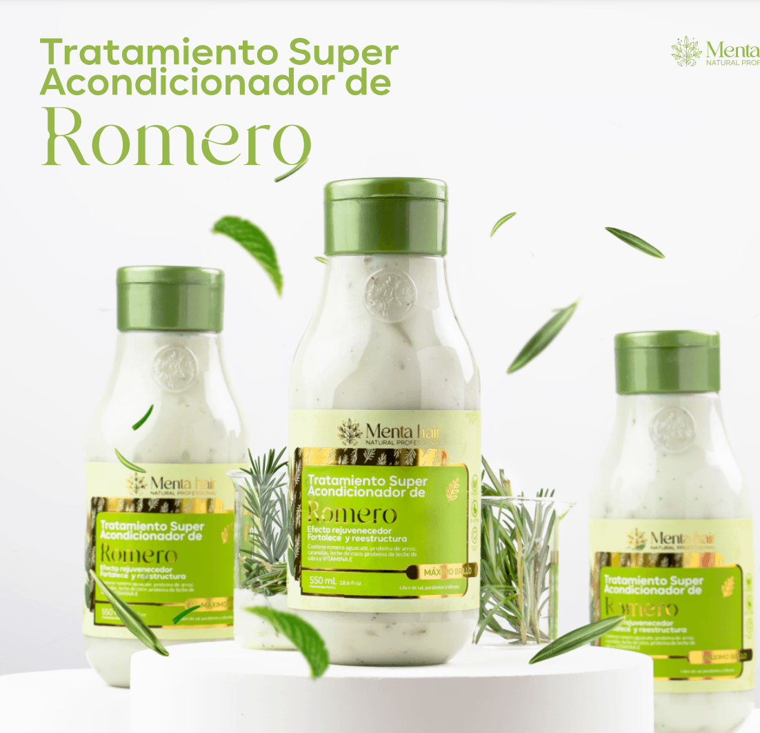 Menta Hair Tratamiento Acondicionador Romero X 550 ml