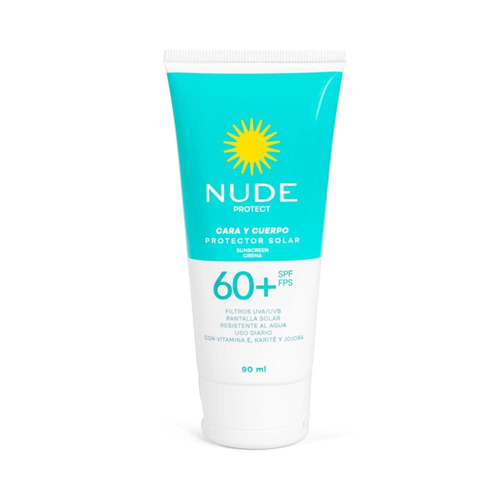 Bloqueador Solar Rostro y Cuerpo Nude SPF60 90ml