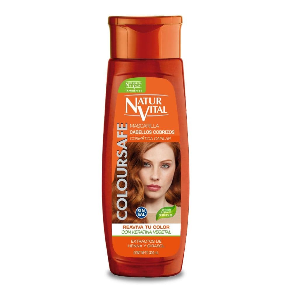 Mascarilla Capilar Naturaleza y Vida Coloursafe Cabellos Cobrizos X 300Ml